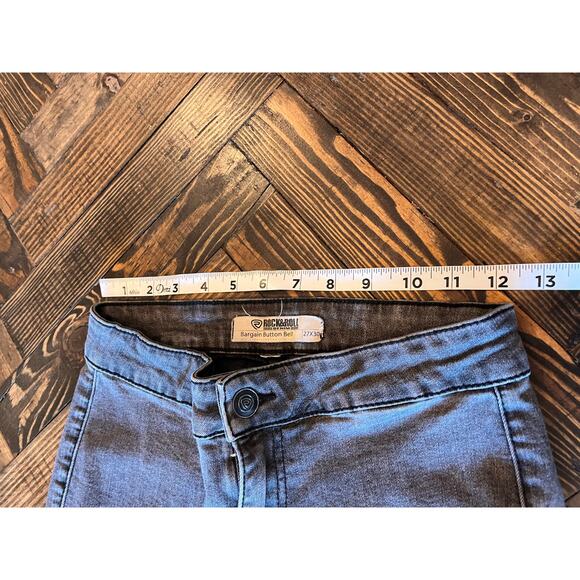 Rock & Roll Denim Bargain Button Bell Jeans Stretch Women 27x30  Cowgirl Western - Picture 4 of 11